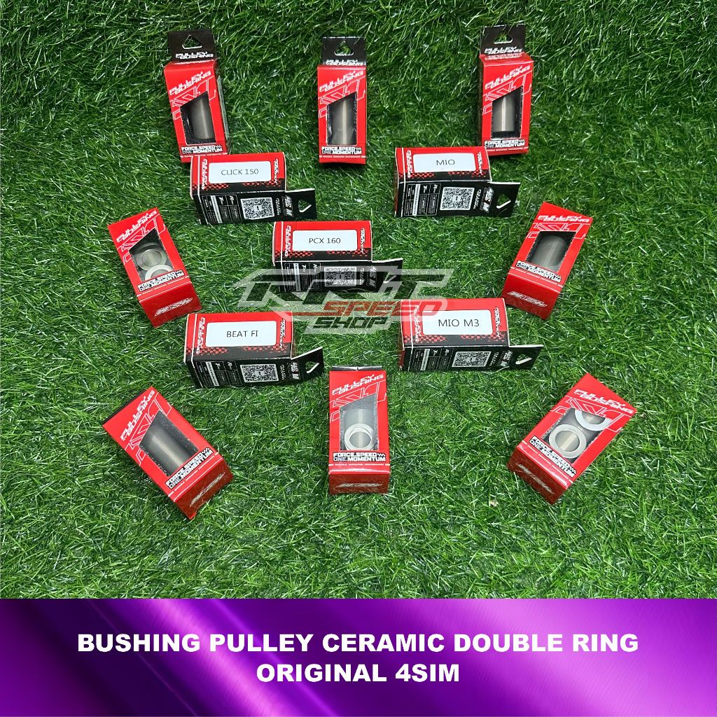 BUSHING PULLEY CERAMIC DOUBLE RING BEAT FI MIO MIO M3 VARIO 150 PCX 160 ORIGINAL 4SIM