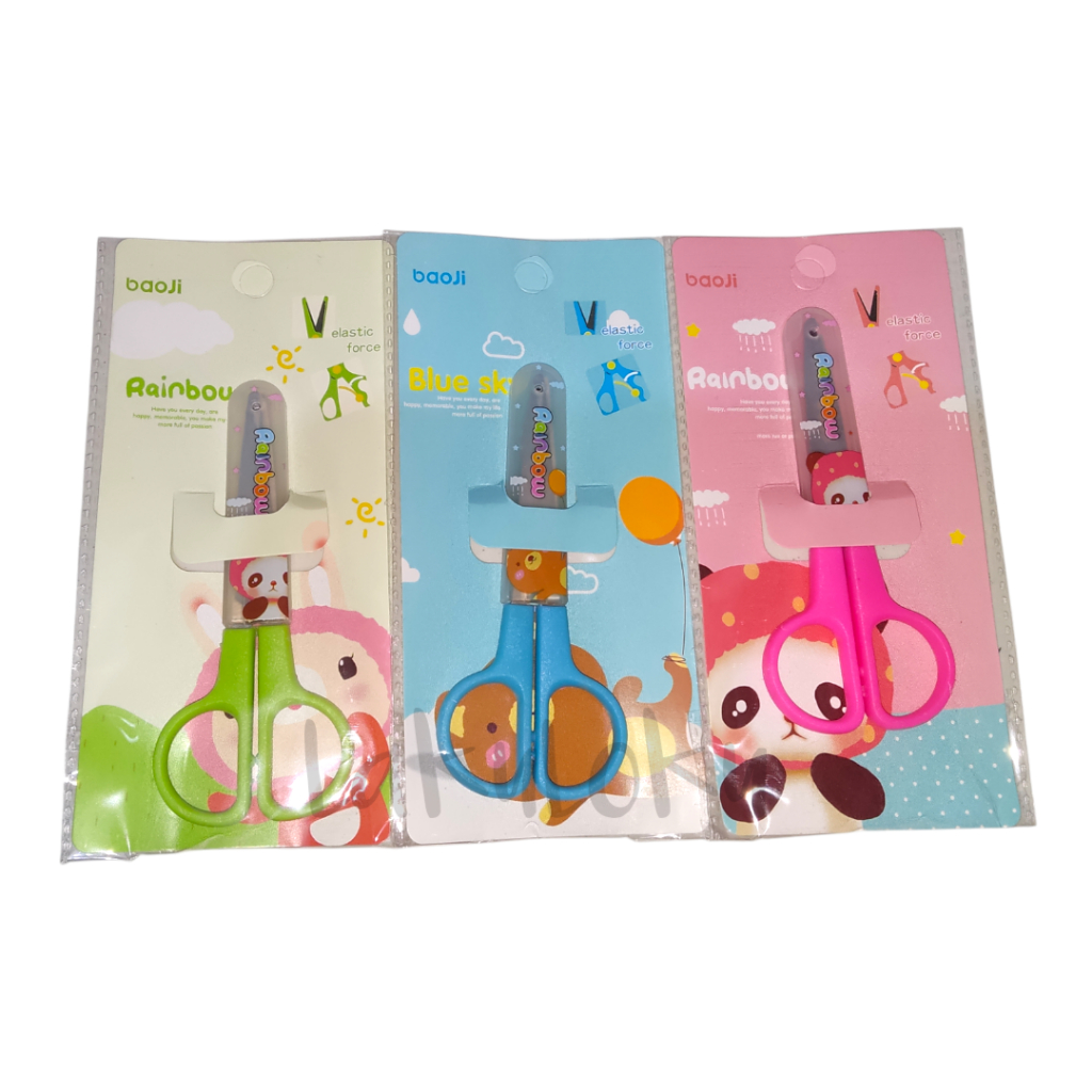 

Gunting Sekolah Anak - Anak / Kids Scissors Karakter Lucu dengan Tutup Pengaman Baoji