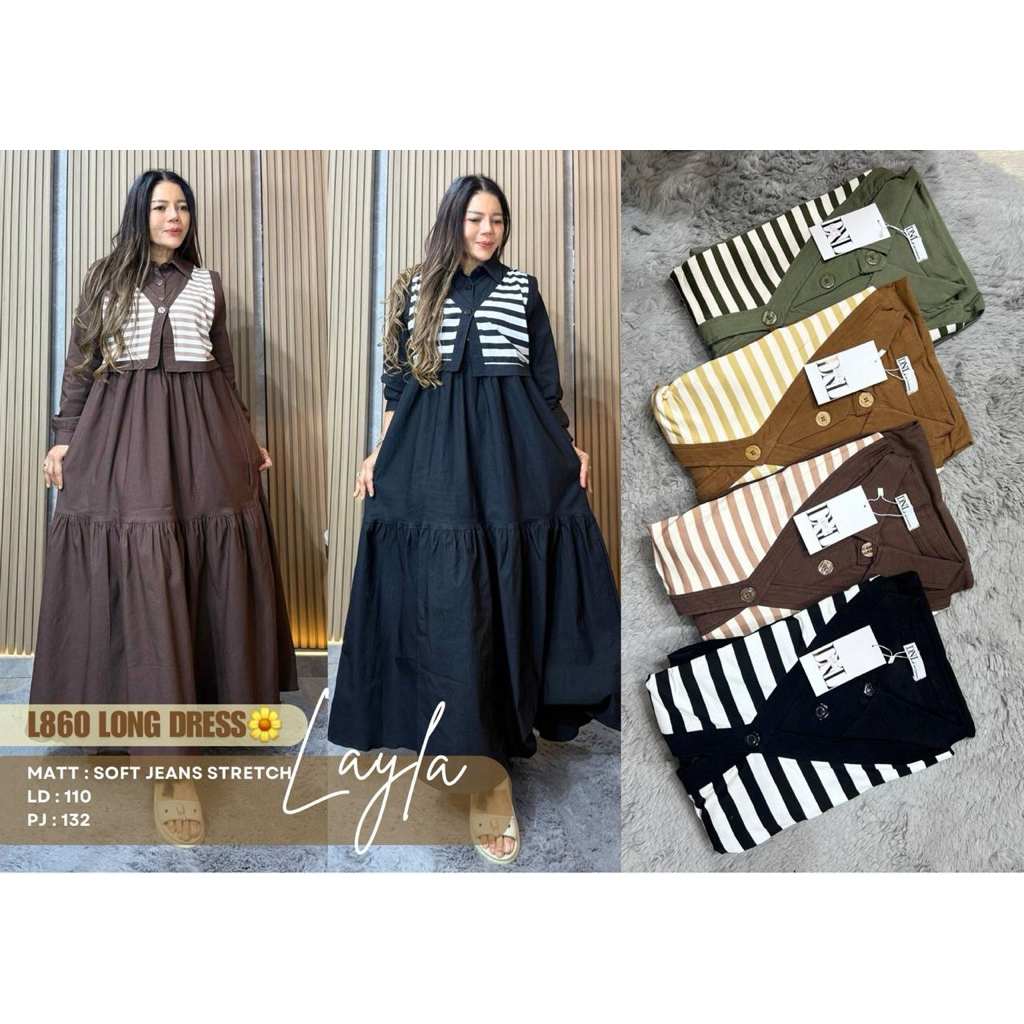 Gamis layla terbaru / Gamis layla dnl / gamis layla salur / Gamis layla 860