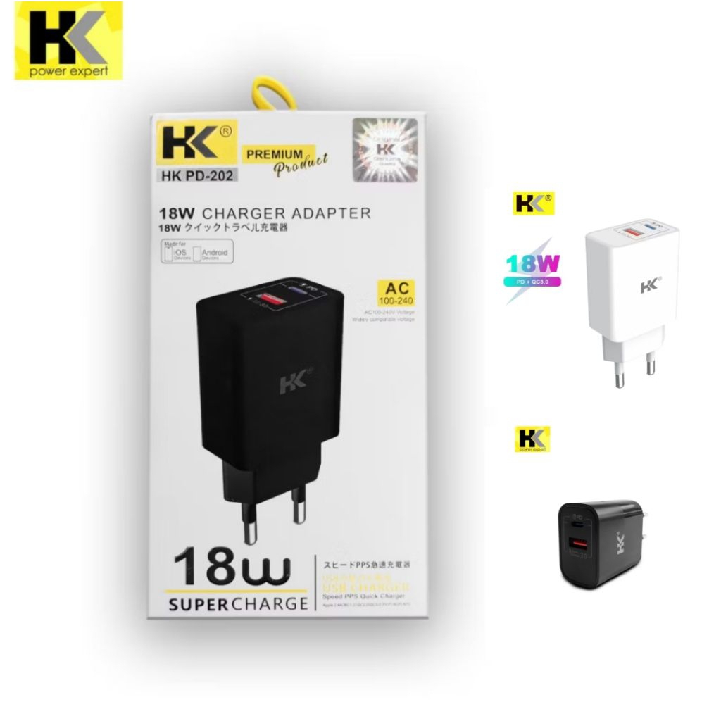 HK PD-202 Charger Adapter 18W Super Charge
