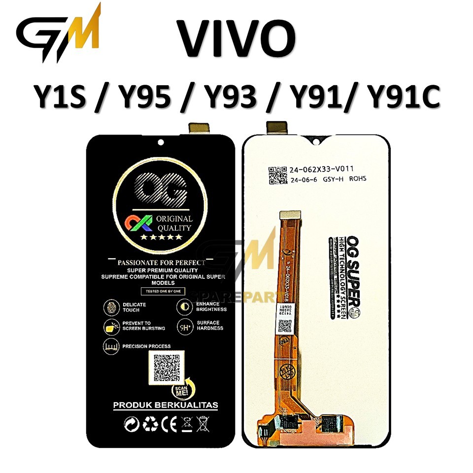 LCD TOUCHSCREEN VIVO Y1S / Y95 / Y93 / Y91 / Y19C ORIGINAL 100% FULLSET