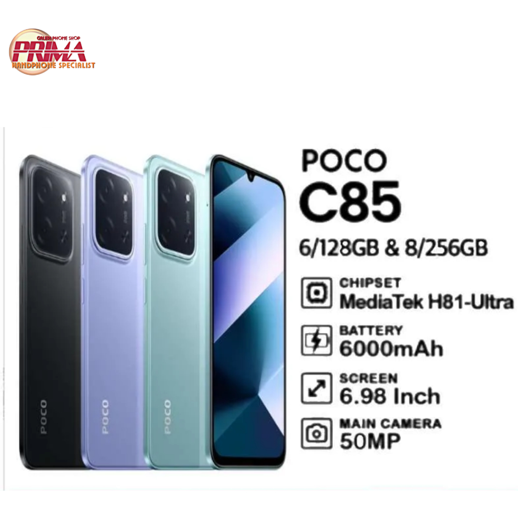 poco c85 smart phone ram 6/128GB ram 8/256GB * garansi resmi * BNIB NO REPACK
