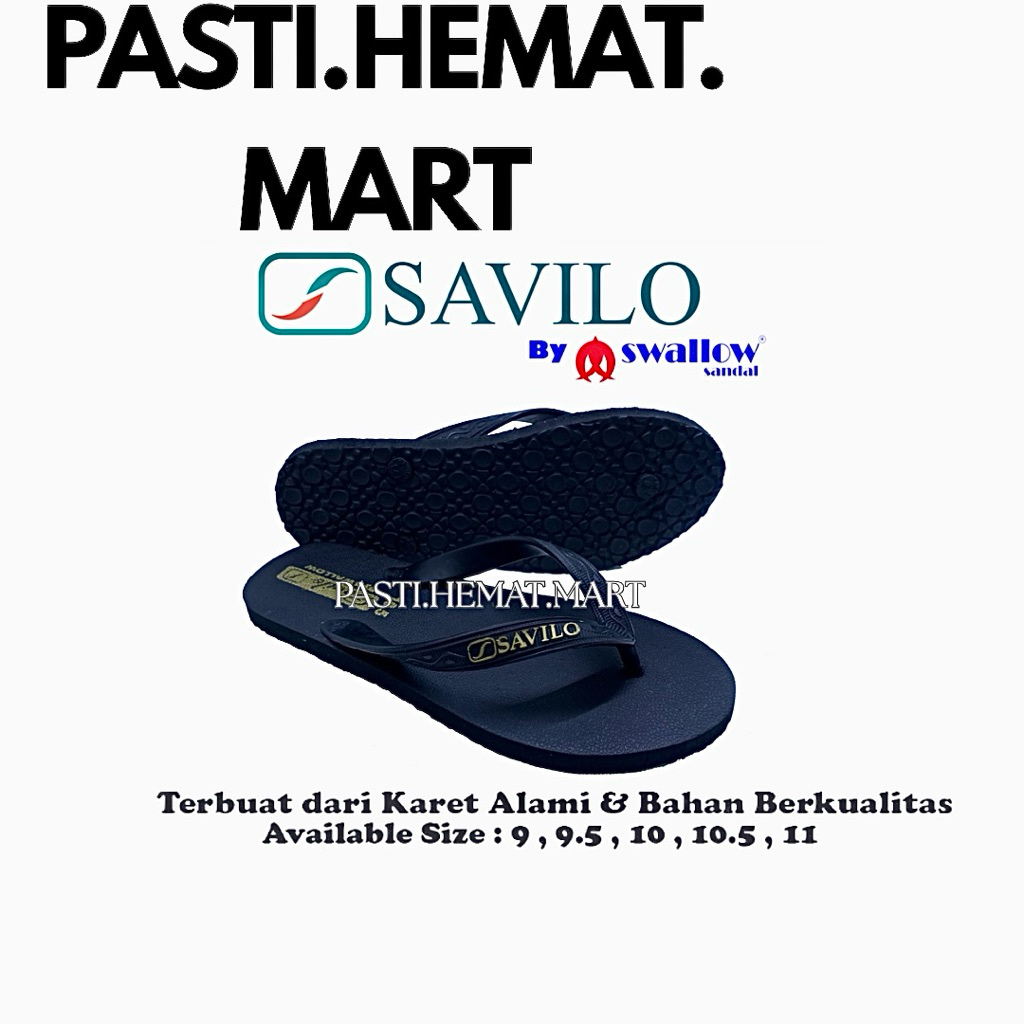 [GROSIR] Sandal Jepit Swallow Hitam 6 Pasang | Sandal Jepit Swallow Black | Sandal Jepit Rumah | San