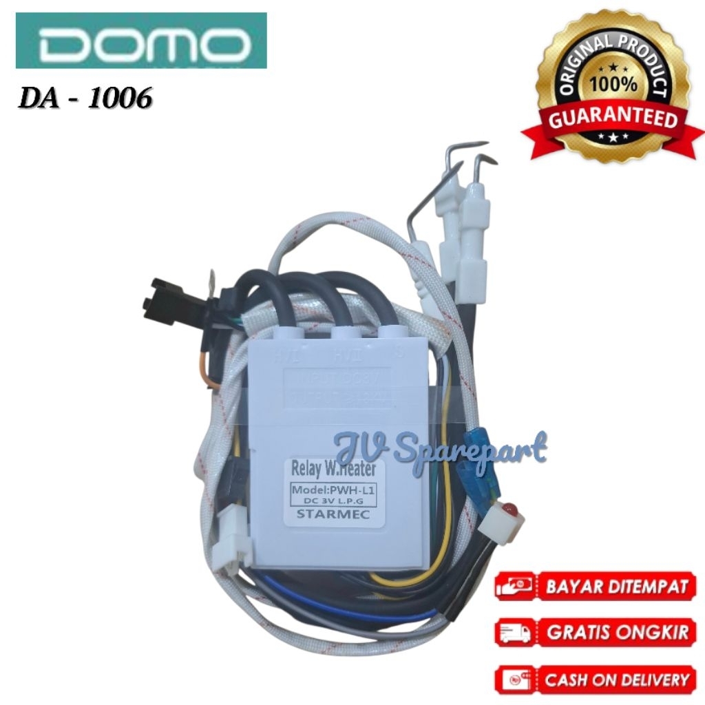 MODUL PEMANTIK DOMO DA-1006 PULSE IGNITION WATER HEATER GAS LPG PEMANAS AIR LPG API