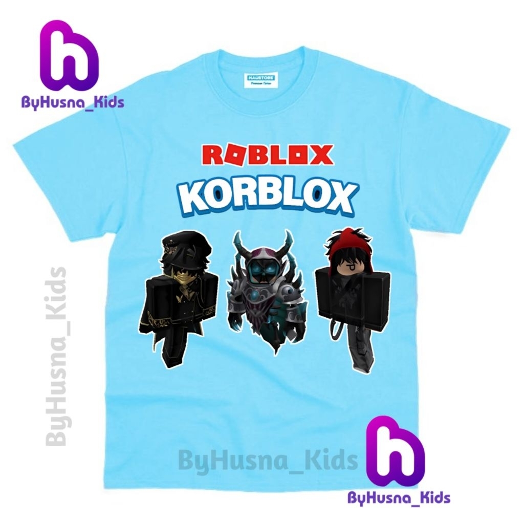 BAJU ANAK KAOS ANAK ROBLOX KORBLOX HEADLESS ANAK COWO LAKI LAKI