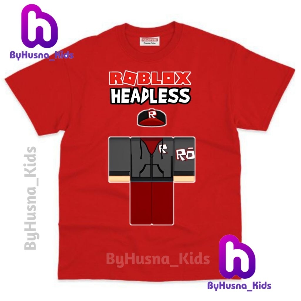 BAJU ANAK KAOS ANAK ROBLOX KORBLOX HEADLESS ANAK COWO LAKI LAKI