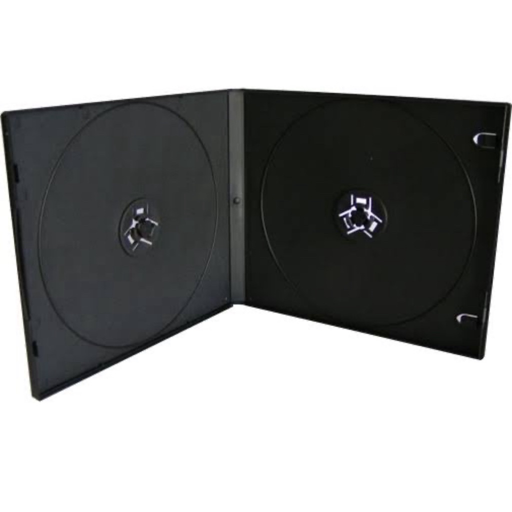 Wadah Box Kotak Kaset CD DVD Black Versi Original