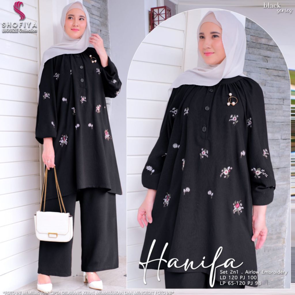HANIFA SET KULOT BAJU WANITA DEWASA ASLI BY SHOFIYA