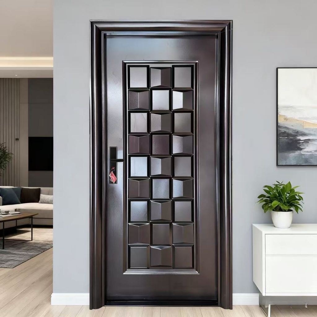 ZW - ( Pintu baja A041) Pintu kamar / Full set pintu utama / (Daun Pintu + Handel + Engsel + Kusen +