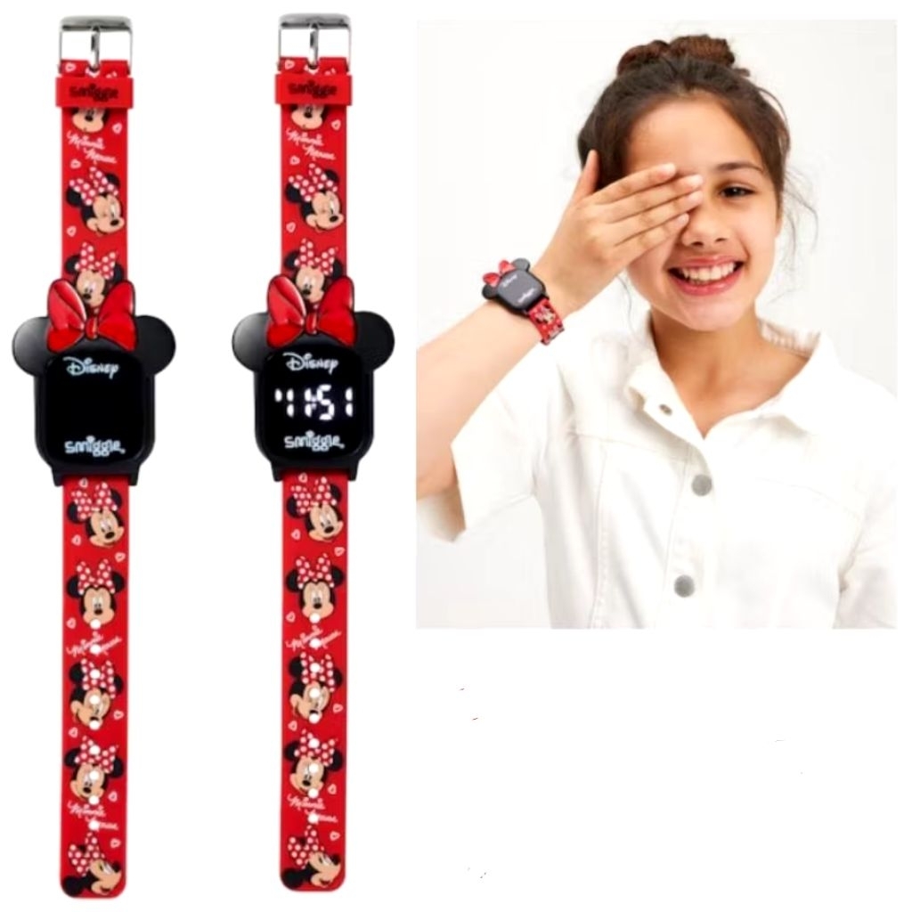 Disney Digital Watch Minnie Mouse Original - Jam Tangan Anak