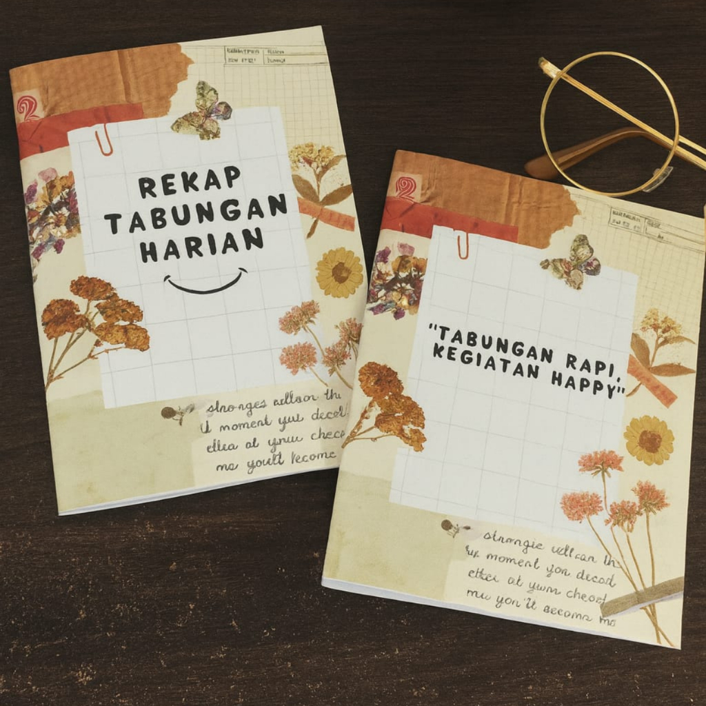 

Buku Tabungan Harian A5 Murah | Buku Rekap Pemasukan Pengeluaran 60 Lembar