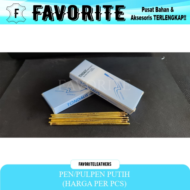 PEN PULPEN PUTIH / SILVER MEREK TONDAUS HARGA PER PCS