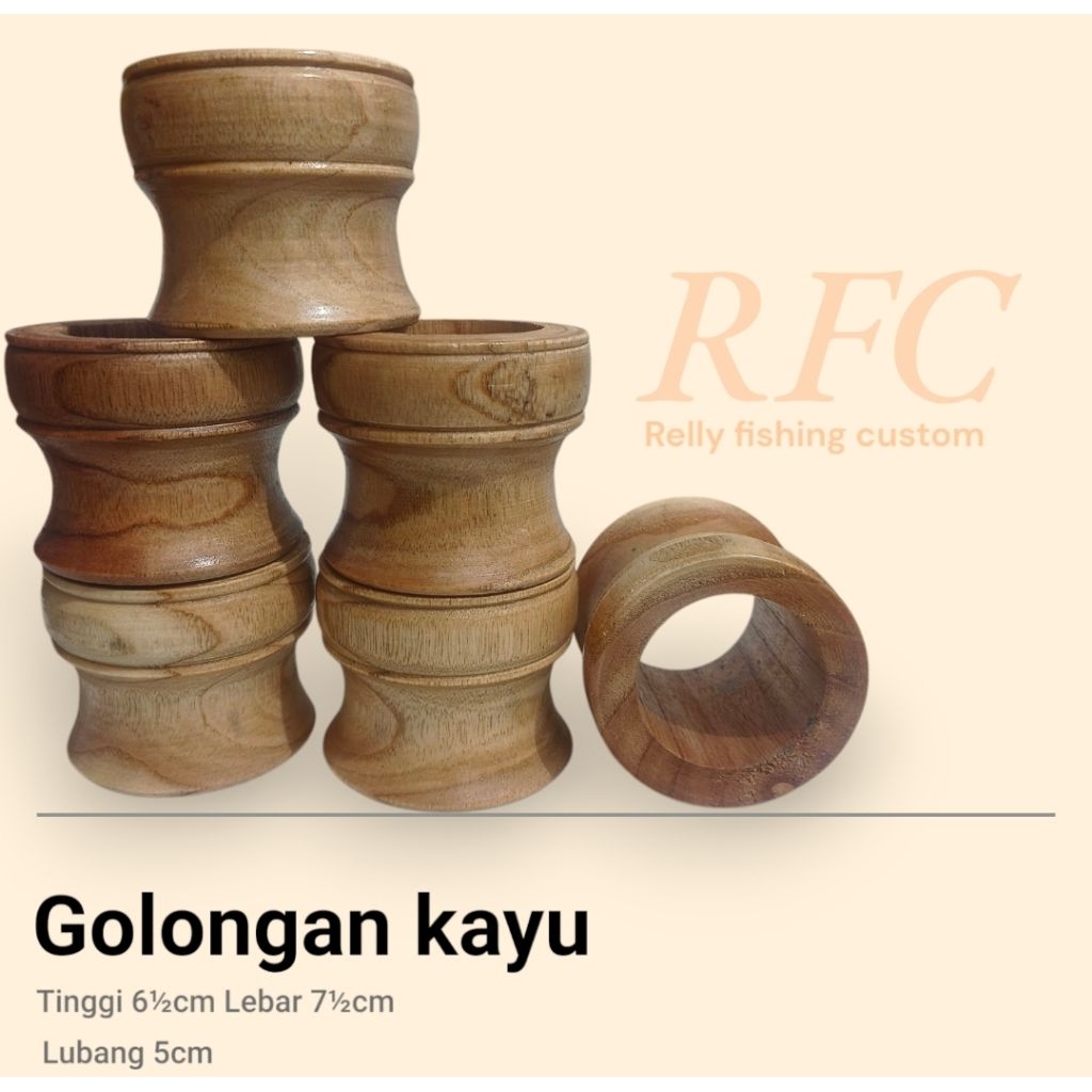 golongan kayu gulungan senar pancing