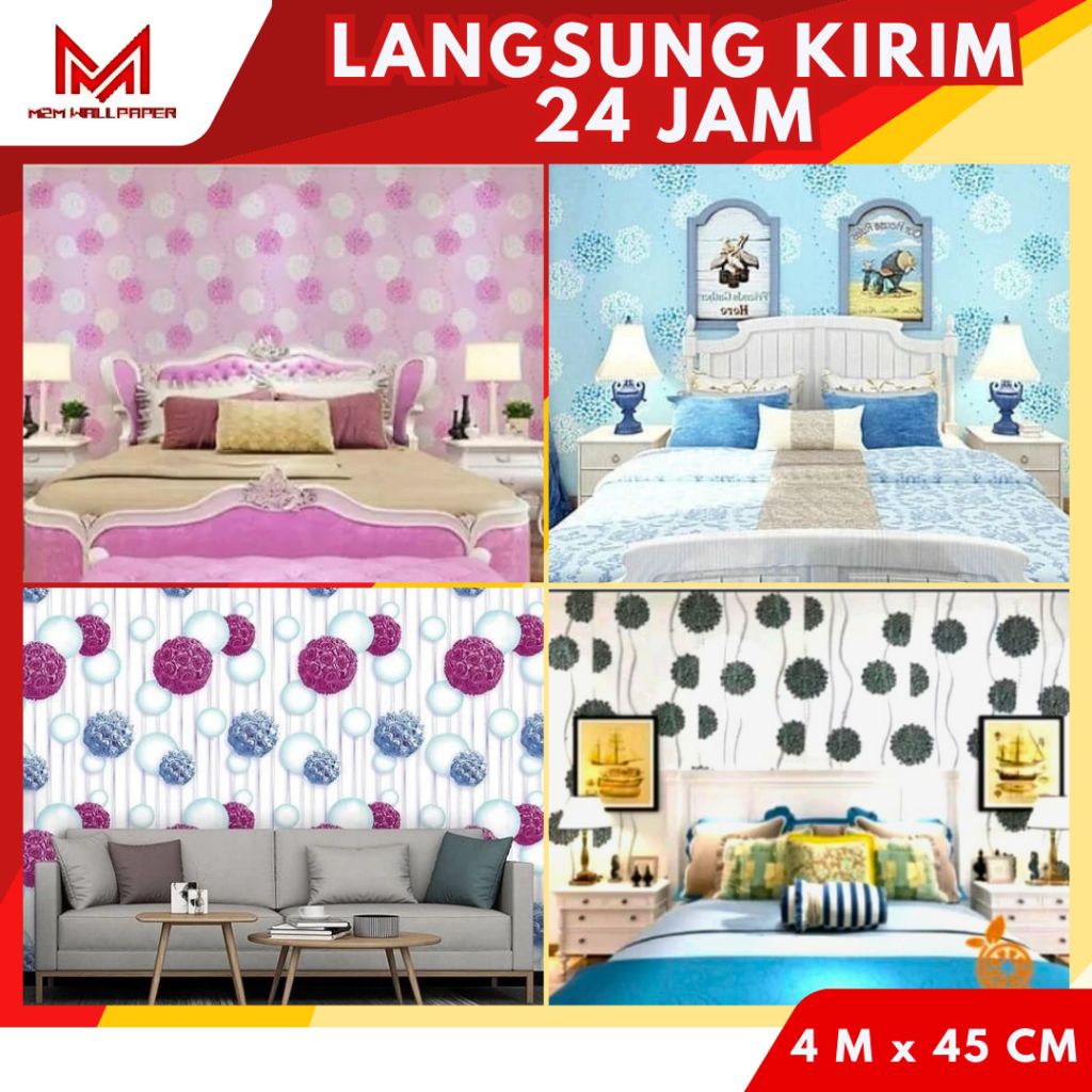 Wallpaper Stiker Dinding Kamar Wallpaper Stiker Dinding Ruang Tamu Wallpaper Motif Bunga Wallpaper A