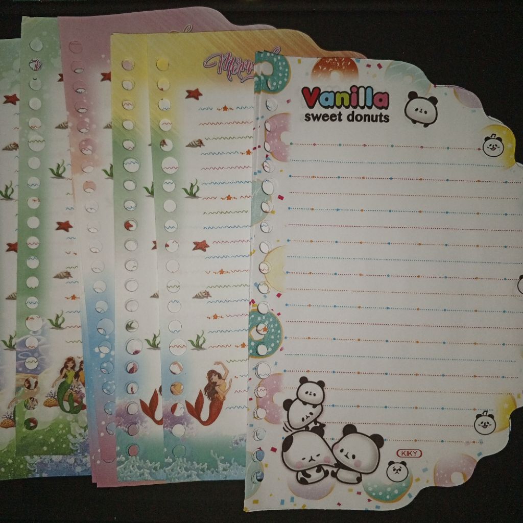 [ MINIMAL ORDER 5 LEMBAR — VOLUME 3 ] BENTUK UNIK REFILL BINDER A5 20 RING NON HARVEST TIPIS LOOSE L