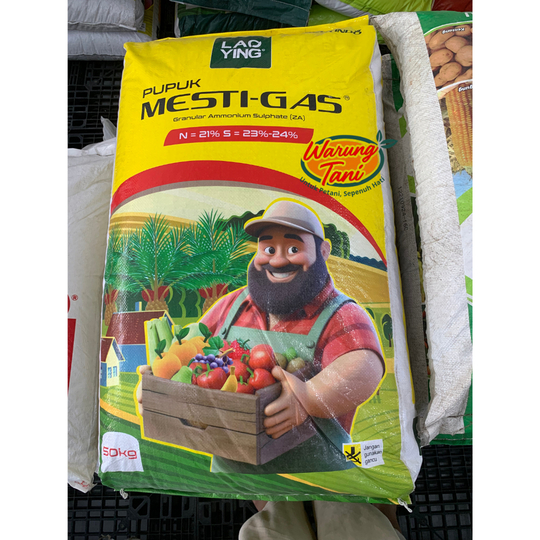 Pupuk ZA GRANUL Mesti Gas Lao Ying 50Kg