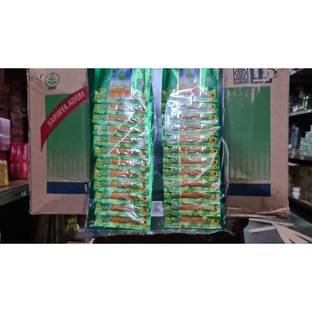( 1 CARTON ) 24 LEMBAR ADEM SARI SACHET