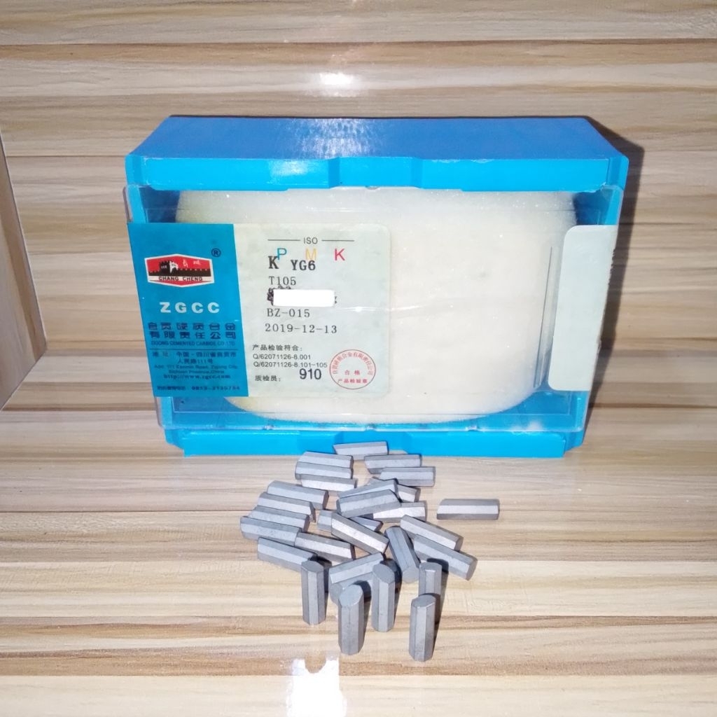 Widia YG6 T105 mata Widia Pahat bubut betel sumur bor 5×15 Carbide baru eceran
