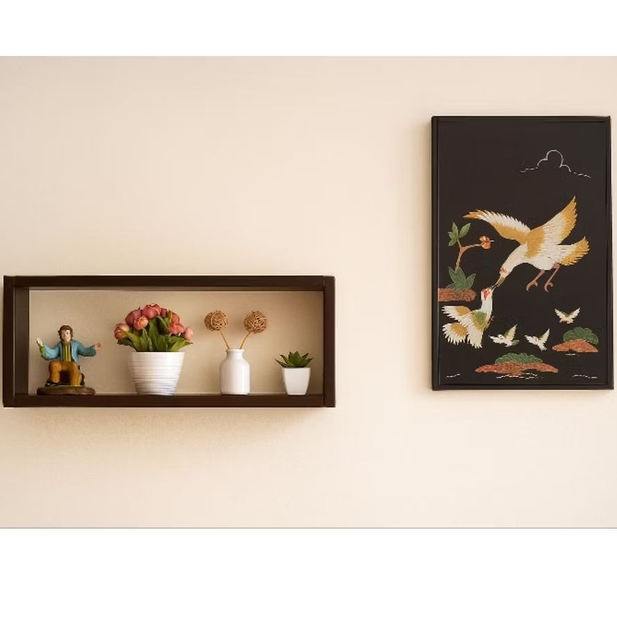 Rak dinding persegi panjang aesthetic/Rak dinding persegi panjang minimalis/Rak dinding modern/Rak d