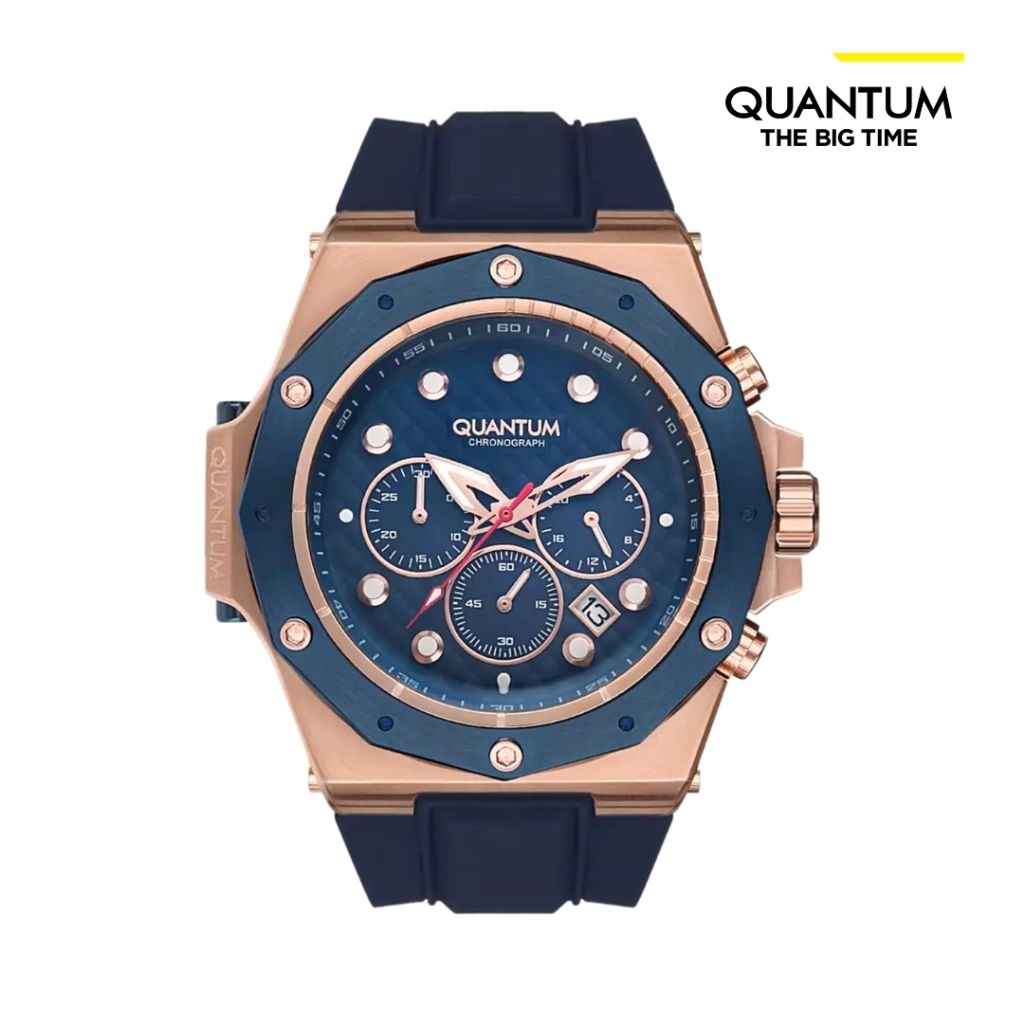 Jam Tangan Pria QUANTUM HNG704.499 Chronograph Rubber Strap