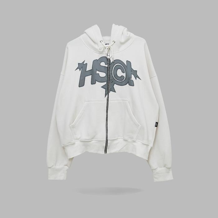 HSCO Oversized Boxy Hoodie - Lune / Boxy Fit / YKK Zipper terlaris