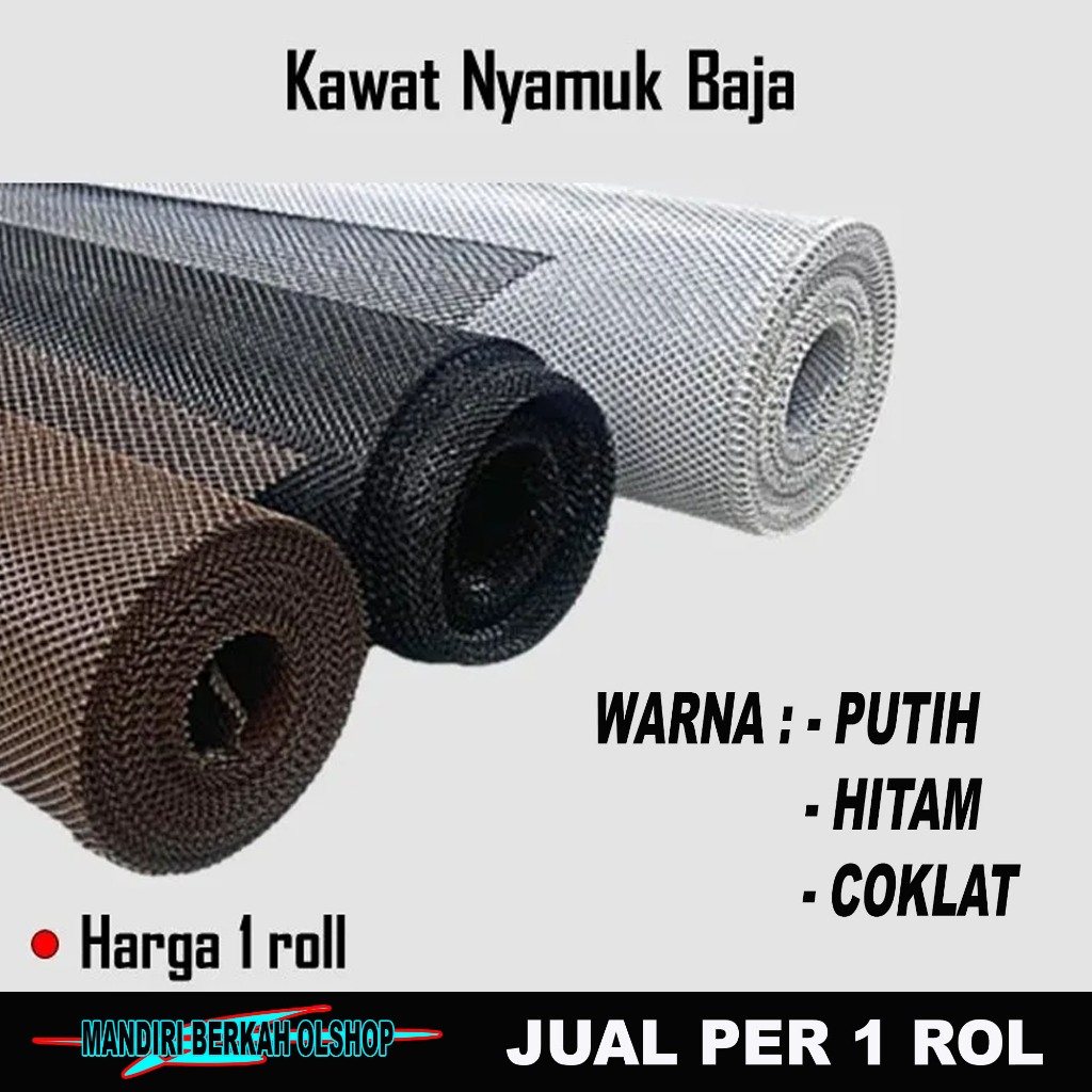 1 ROL Kawat Nyamuk Baja Parabola / Kawat Baja Parabola PER ROL Anti Nyamuk Dan Tikus Anti Karat