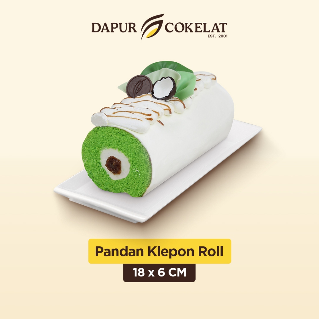 DAPUR COKELAT - Pandan Klepon Roll | Bolu Gulung Jadul Rasa Pandan dan Kelapa yang Lembut