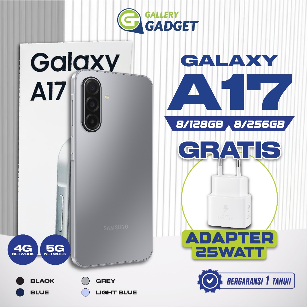Samsung Galaxy A17 4G 5G 8/128 8/256 GB HP Android Garansi Resmi
