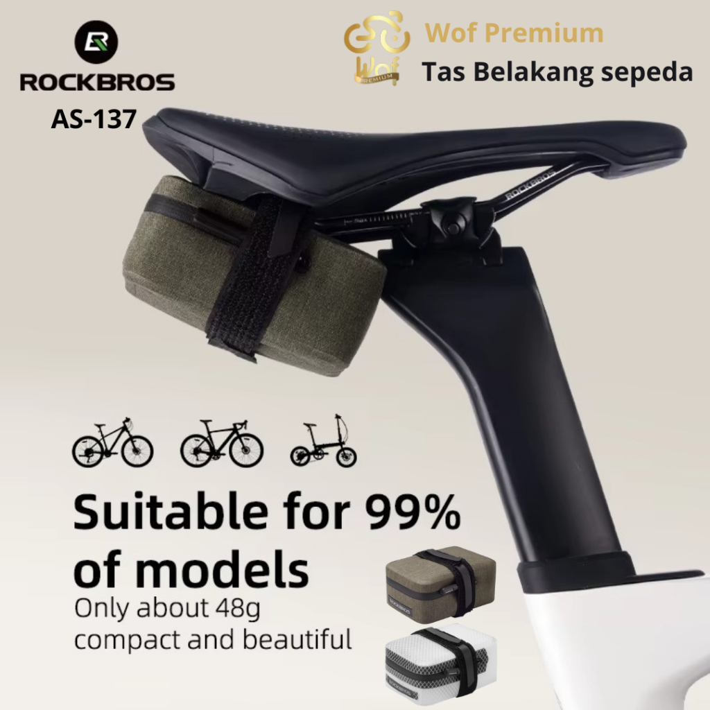 Promo Rockbros As-137 Tas Sadel Sepeda Mini Portabel 0.4L Tas Bersepeda Tas Ekor Sepeda Mtb Gunung