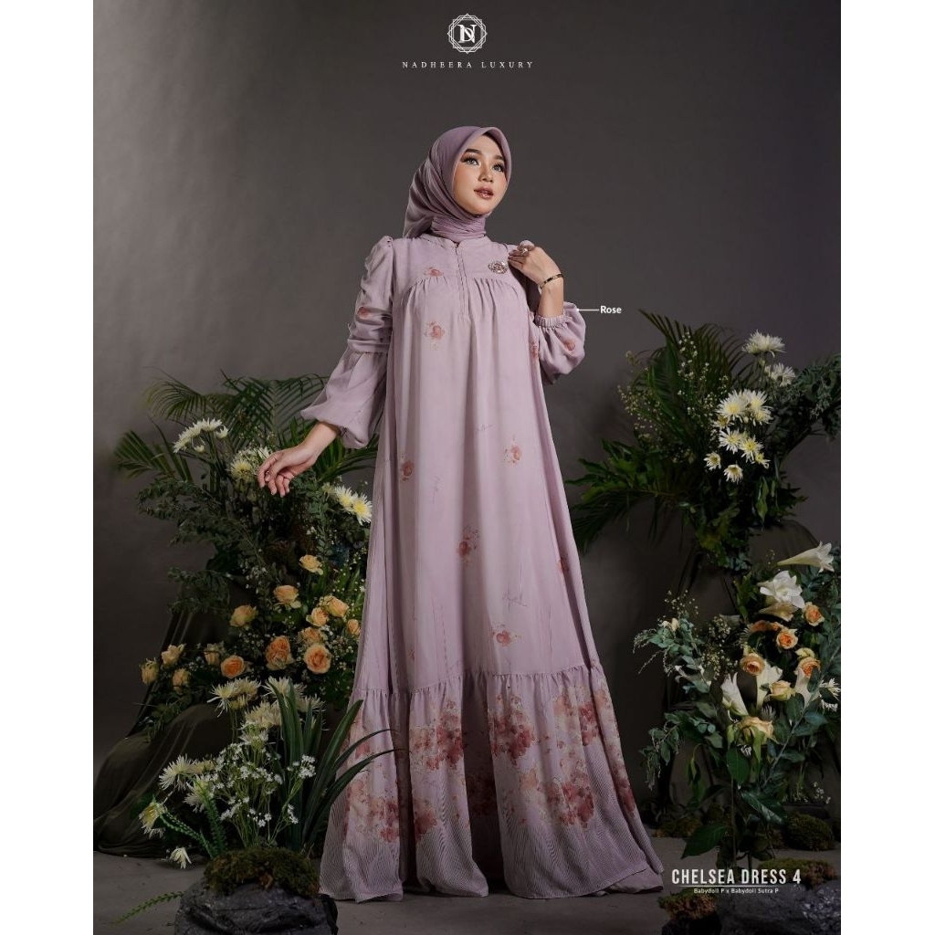 CHELSEA DRESS STYLE 4 BY NADHEERA LUXURY √ Gamis cantik √ Gamis mewah √ Gamis nadheera