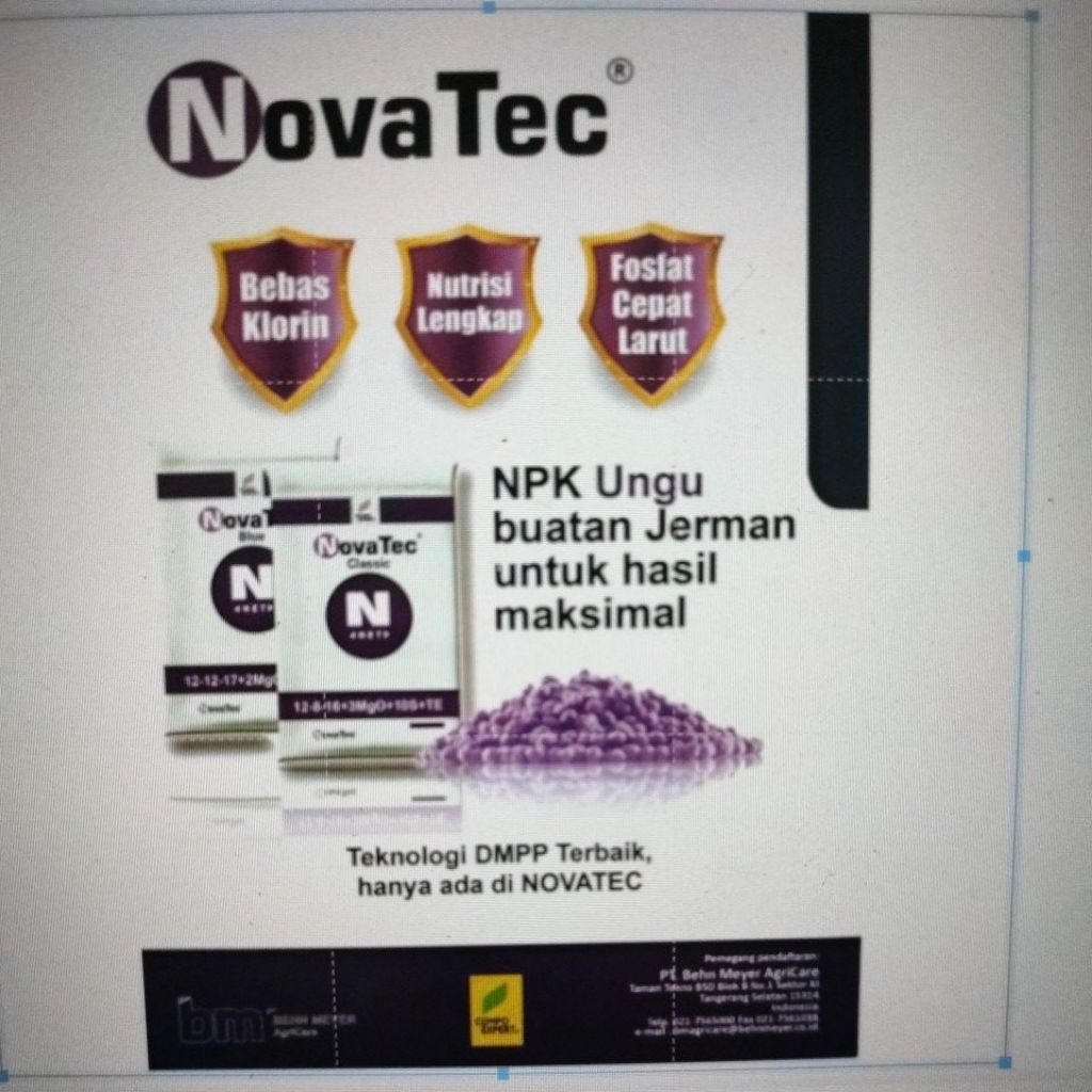 Pupuk NOVATEC repackage 1kg Lisensi Eropa