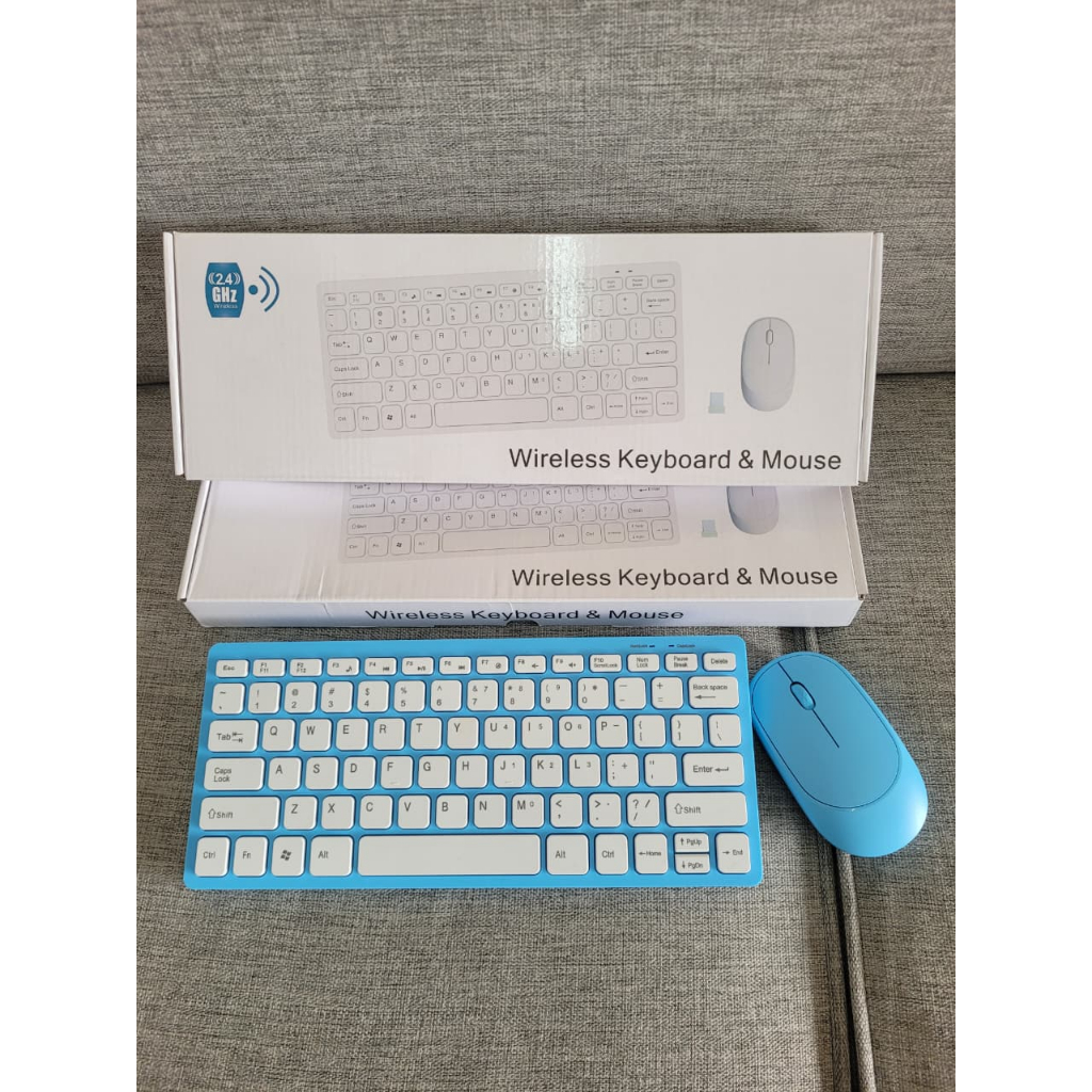 Wireless Keyboard & Mouse KW901 - Keyboard Wireless dengan Mouse - Keyboard Murah - Keyboard Laptop 