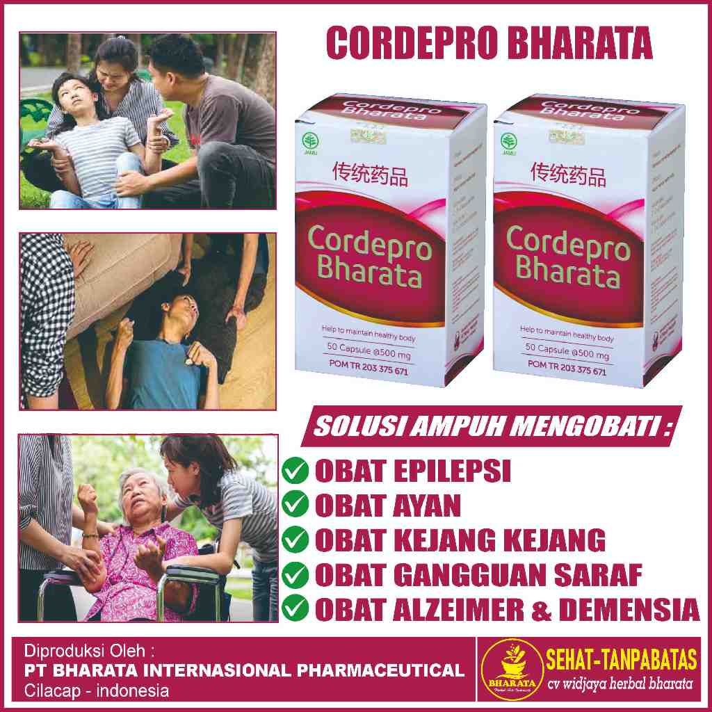 Obat Epilepsi Ayan Ampuh | Cordepro Bharata Original | Obat Ayan Kejang Kejang | Epilepsi | Ayan | K