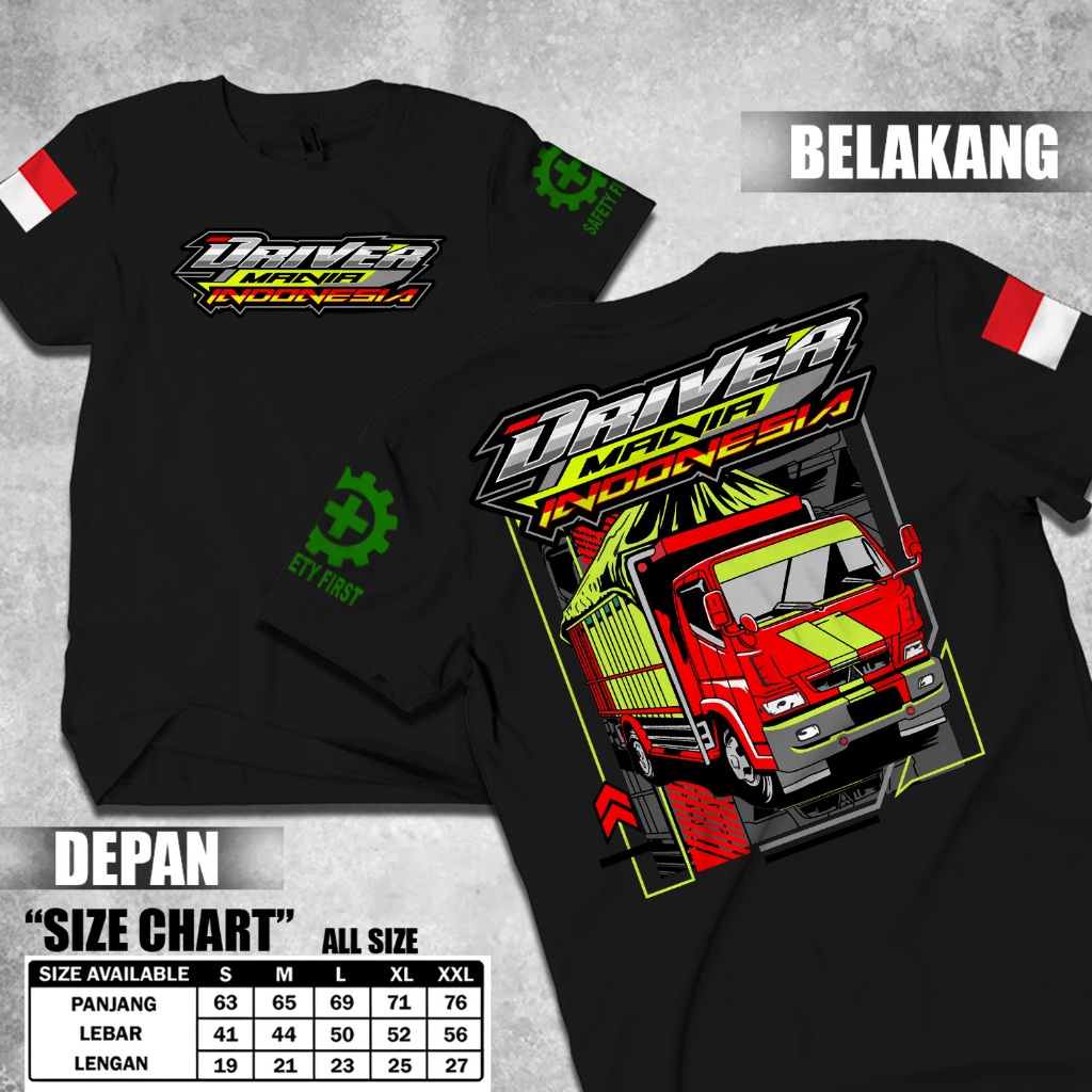T-SHIRT DRIVER MANIA HINO 500 INDONESIA / Baju DRIVER TERBARU Kaos HINO 500