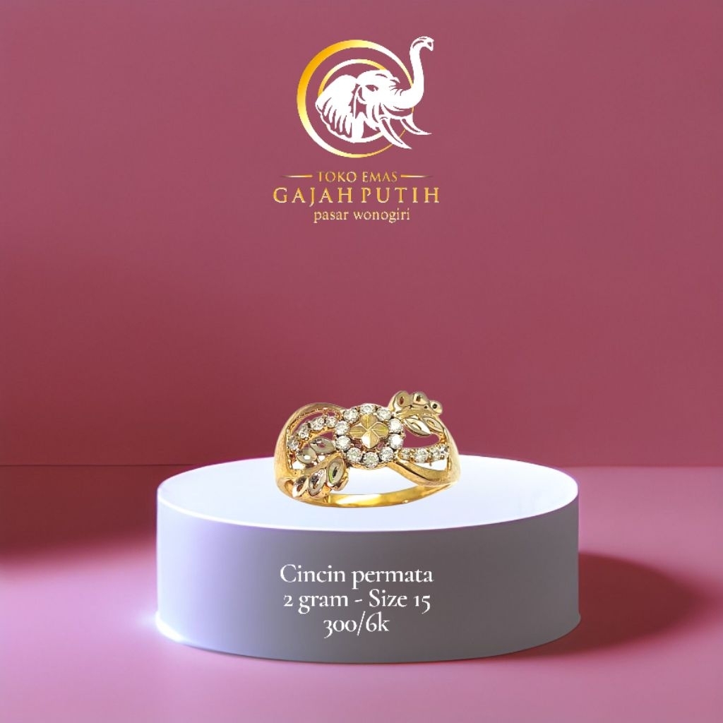 Cincin permata 2 gram