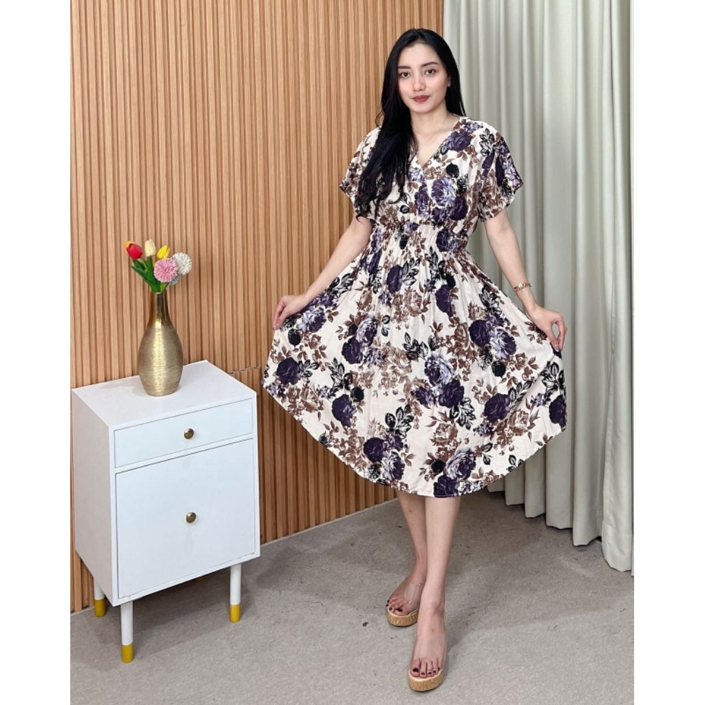 Dress moza pendek JUMBO