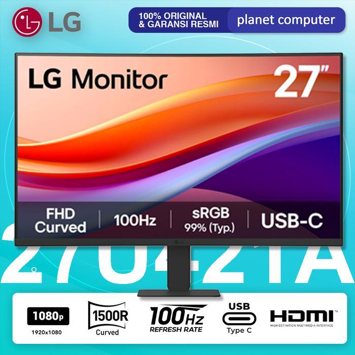 LG 27U421A / 24U421A VA Curved 1500R 1080p FHD 100Hz USB-C 15w sRGB99% HDR10 Black Stabilizer Dynami