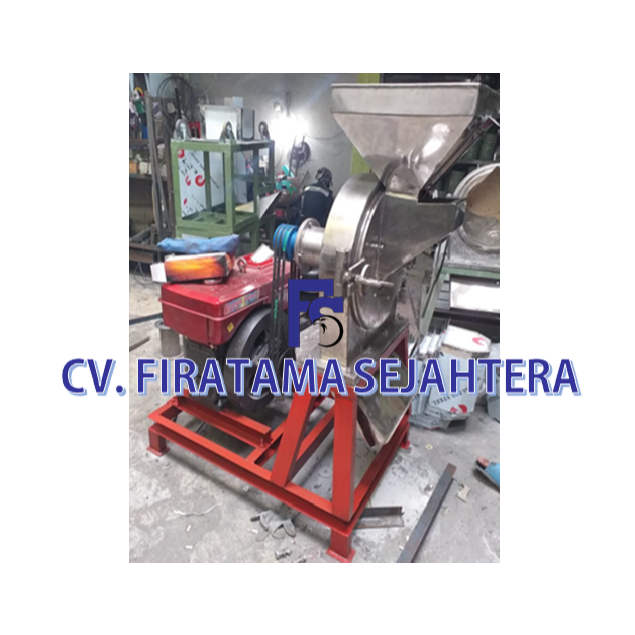 Mesin Penepung Jagung Disk mill DSS 45 Stainless Steel Giling Tepung Jagung + Mesin Diesel Jiang Fa 