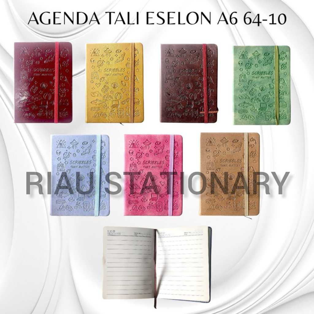

NOTEBOOK TALI /AGENDA TALI ESELON 64-10 UKURAN A6 TEBAL