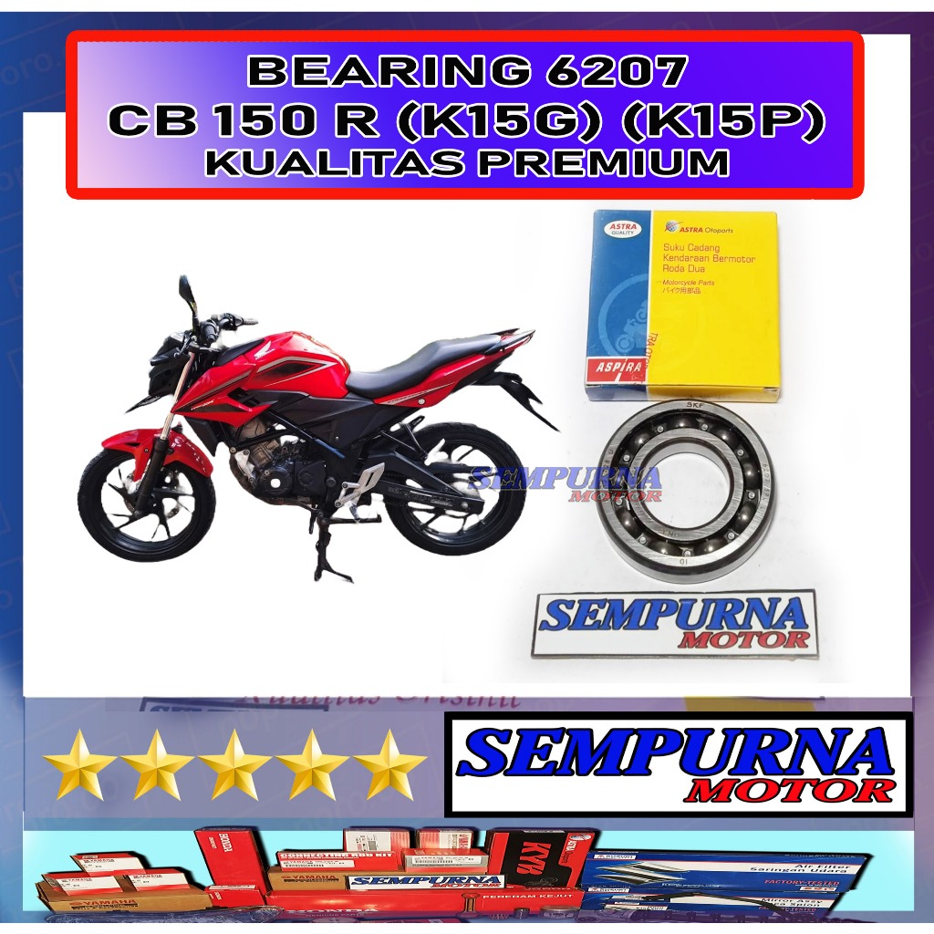 Bearing 6207 SPL L CB 150R StreetFire K15G 2015 - 2018 / CB 150R StreetFire K15P 2021 / CB 150X 2021