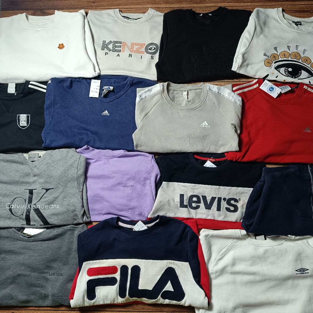 VOL.2 CREWNECK SWEATER TRACKTOP HALF ZIP FULL BRAND