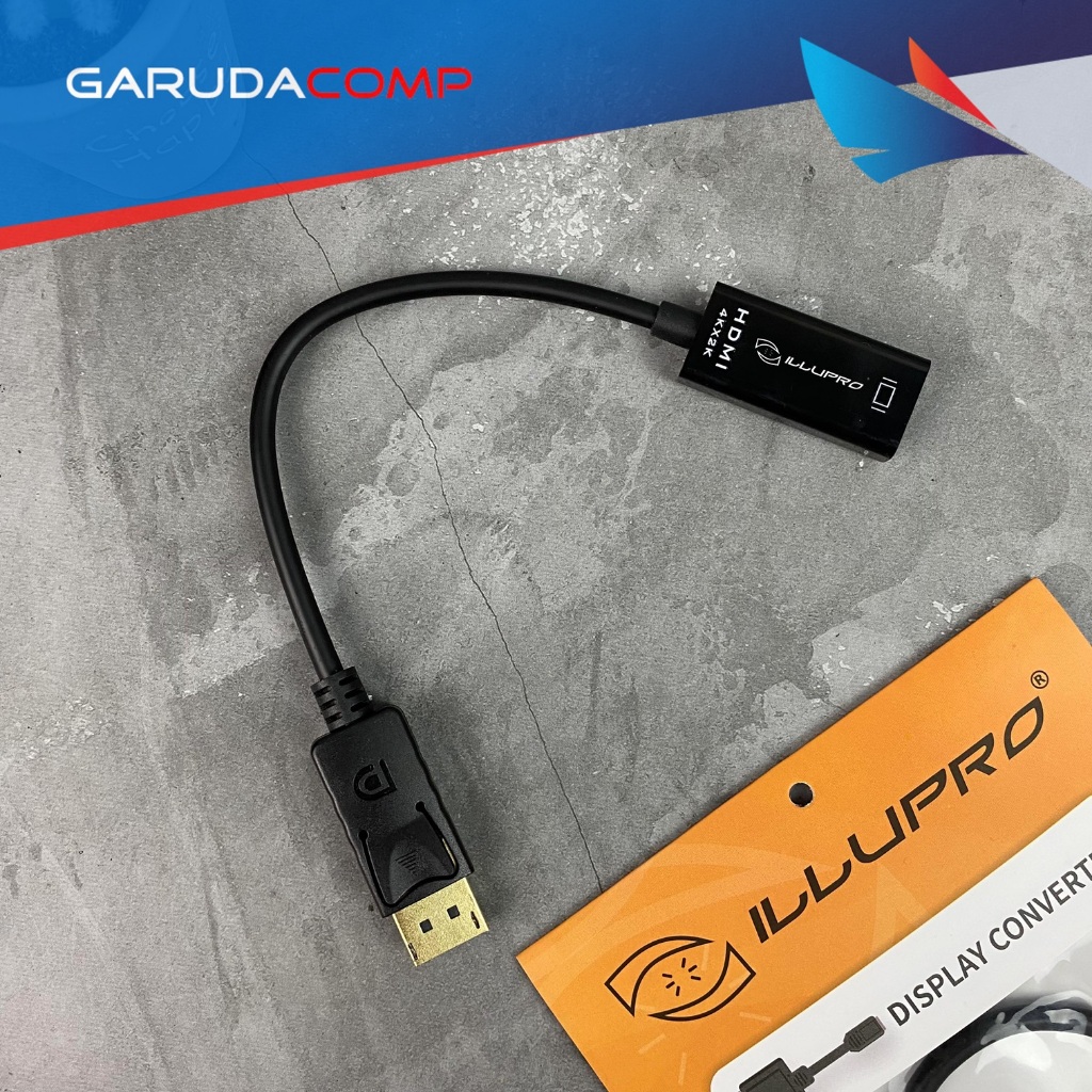 ILLUPRO Konverter Display Port to HDMI 4K Converter DP to HDMI 4K