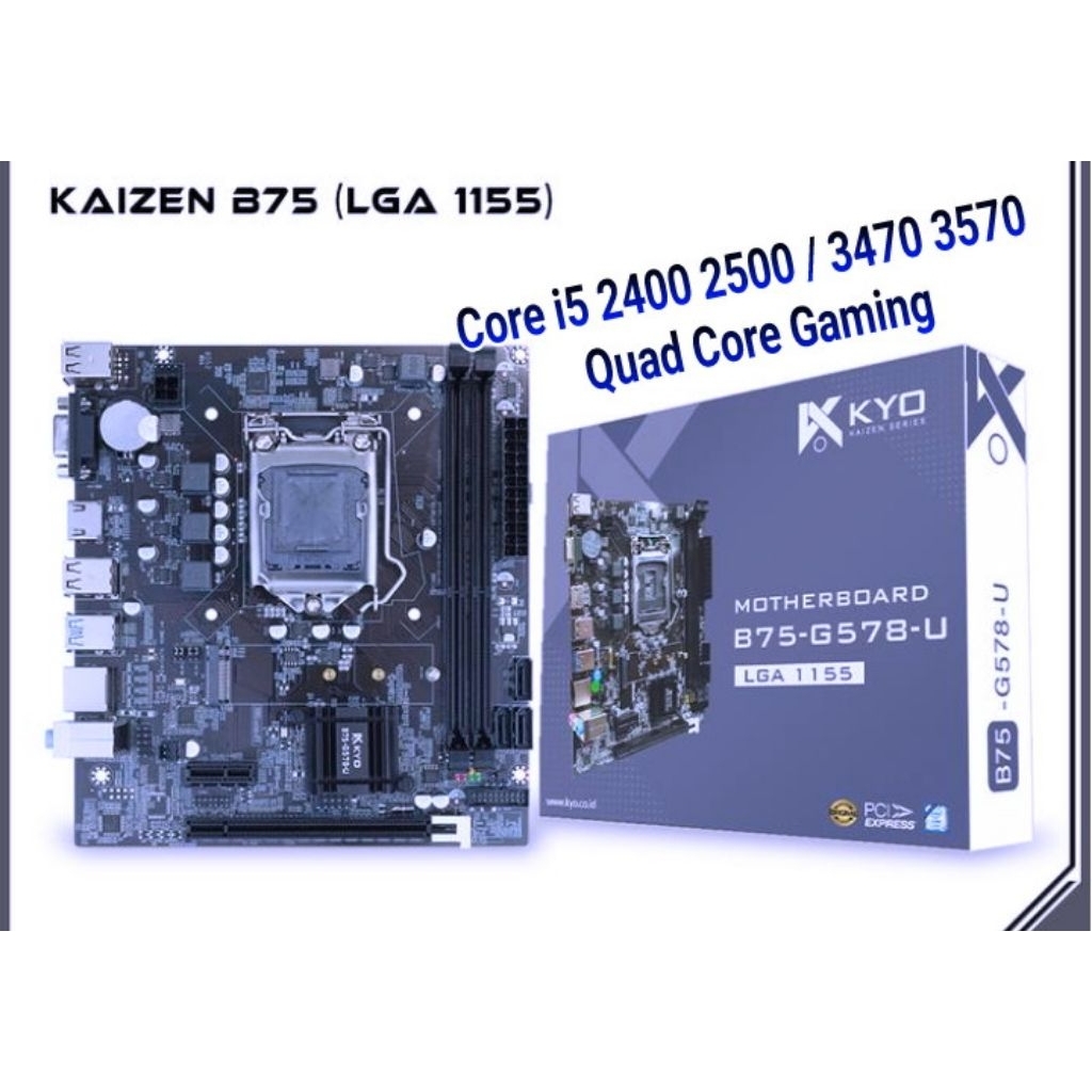 Mobo B75 H61 Procesor i5 i7 BARU BERGARANSI 1BULAN