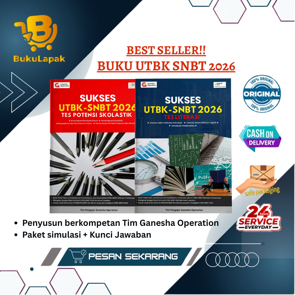 BUKU SUKSES UTBK SNBT GO 2026 TES POTENSI SKOLASTIK & LITERASI - BUKU UTBK 2026- SNBT 2026- Buku TKA