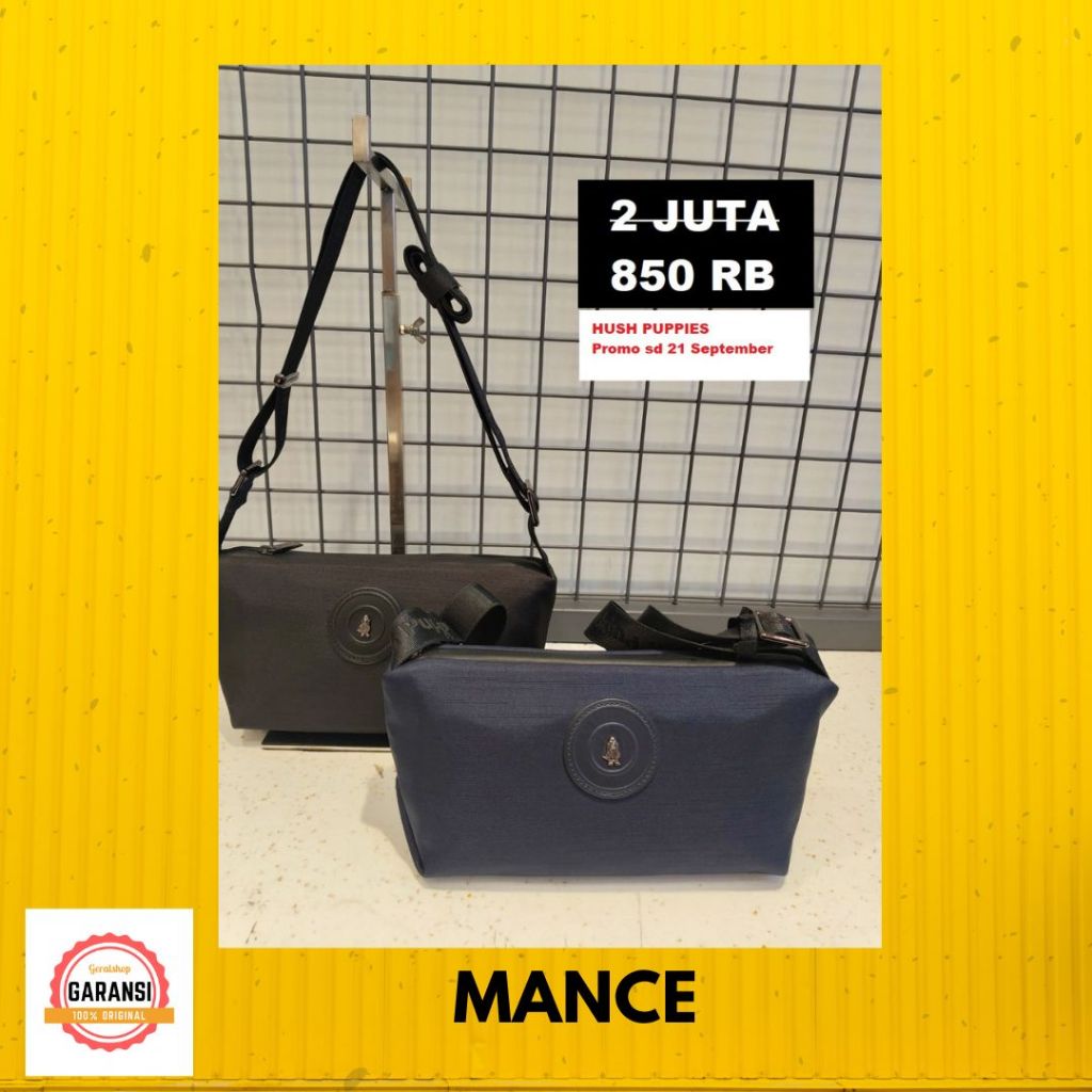 Tas sling bag Hush Puppies pria sale MANCE 100% original