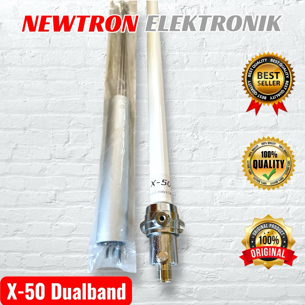 Antena X-50 Dualband VHF UHF X50 Antenna Base Station Untuk Radio Rig ICOM IC-2300H 2300 2200H 2200 