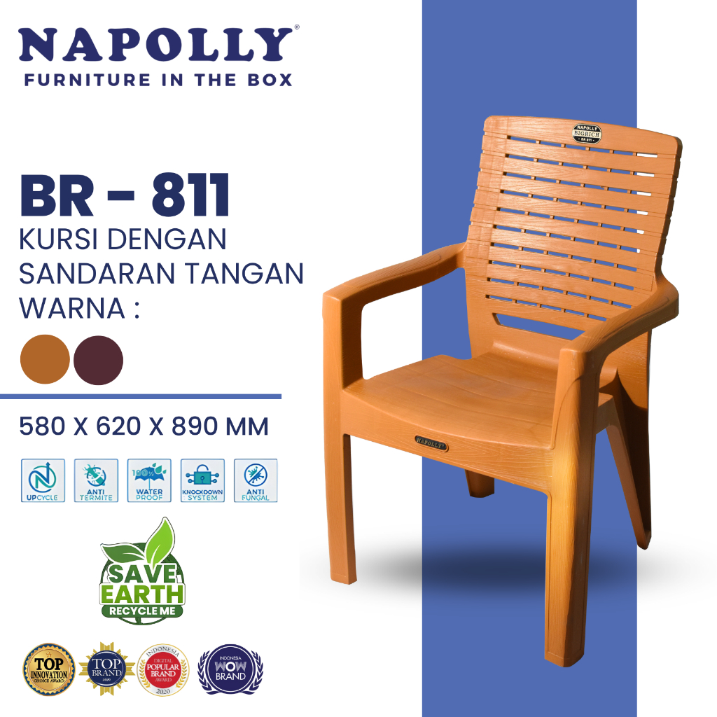 Napolly BR 811 / Big Rich 811 - Kursi Santai Dengan Sandaran Tangan