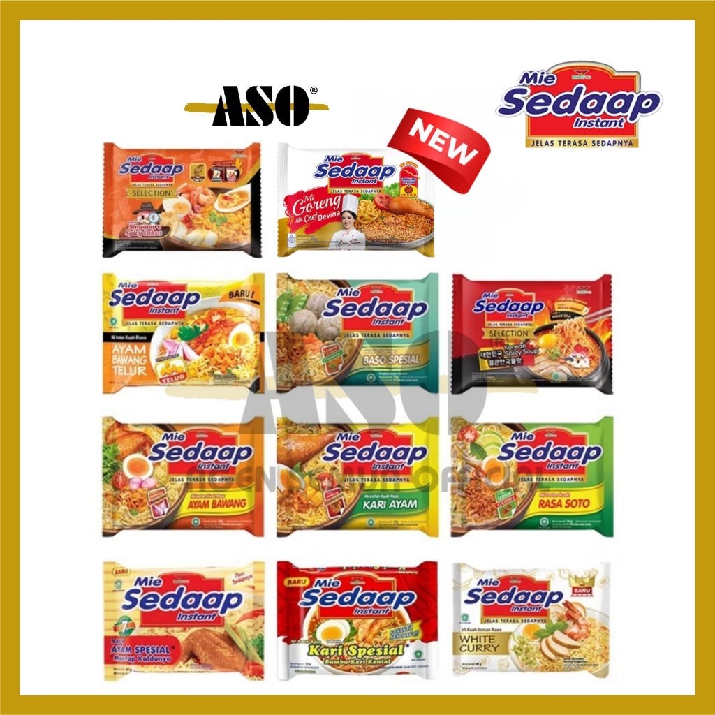 Mie sedap SEDAAP all varian/mie sedap all varian goreng soto bakso koreo laksa spicy PROMO 