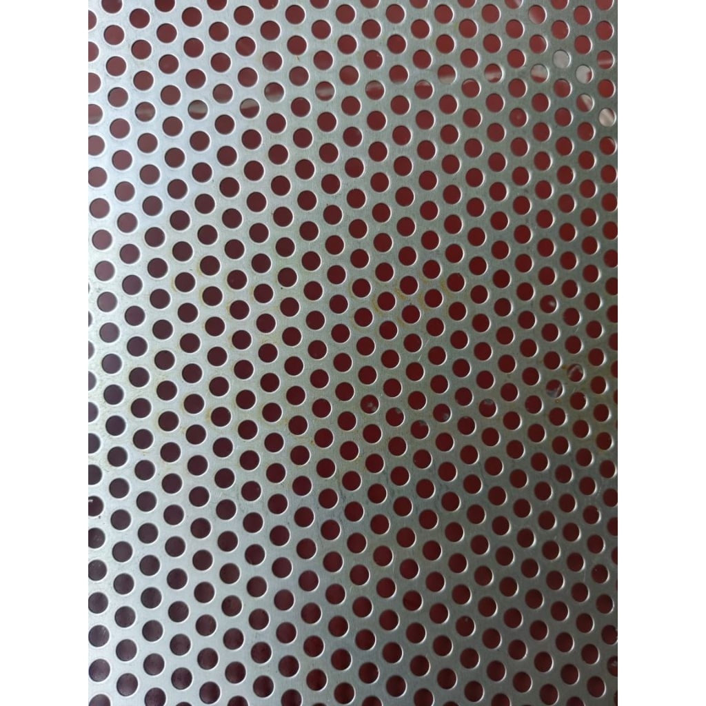 Ram grill buat box speaker model bulat ukuran 120x120 bahan besi tebal 0,8mm