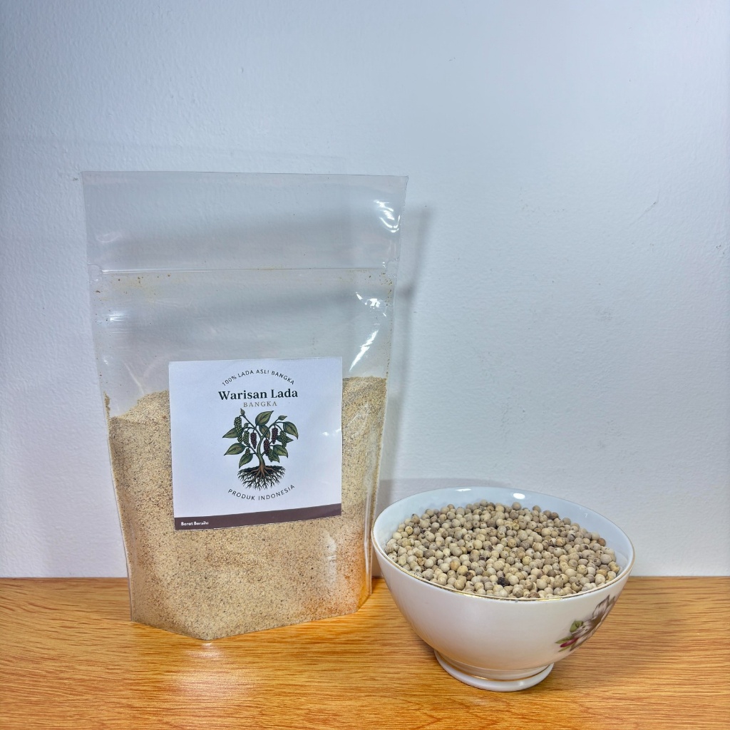 

Lada Putih Bangka Bubuk 250 Gram Versi Giling | Dkirim Langsung dari Bangka 100% Tanpa Campurani